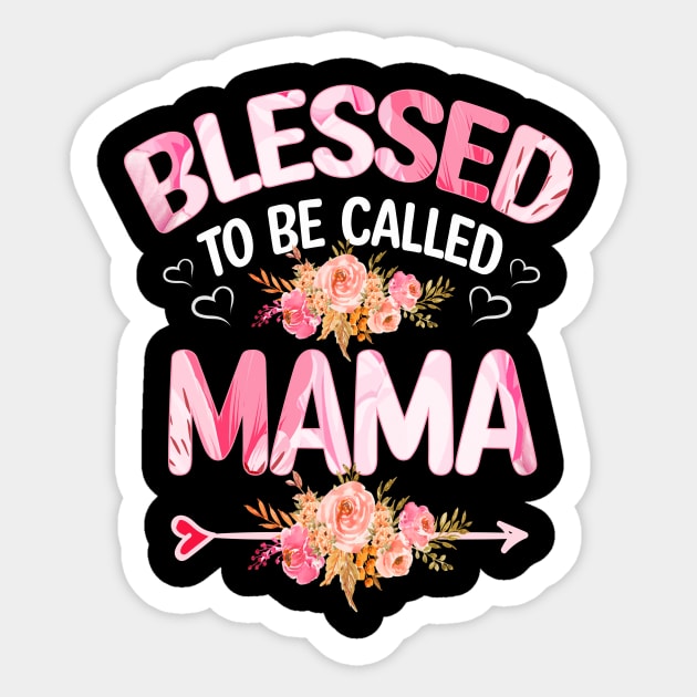 mama - blessed to be called mama Sticker by Bagshaw Gravity